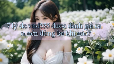 7 lý do vnd555 được đánh giá cao, nên dừng lại khi nào