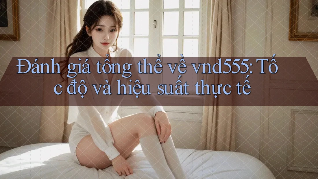 Đánh giá tổng thể về vnd555: Tốc độ và hiệu suất thực tế Đánh giá tổng thể về vnd555: Tốc độ và hiệu suất thực tế