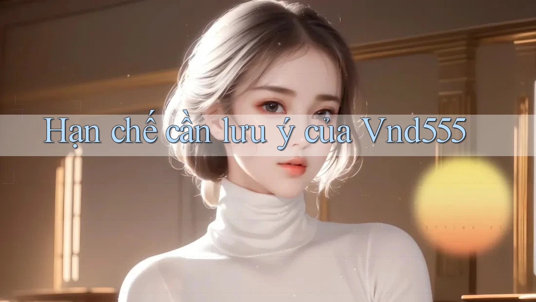 Hạn chế cần lưu ý của Vnd555 Hạn chế cần lưu ý của Vnd555