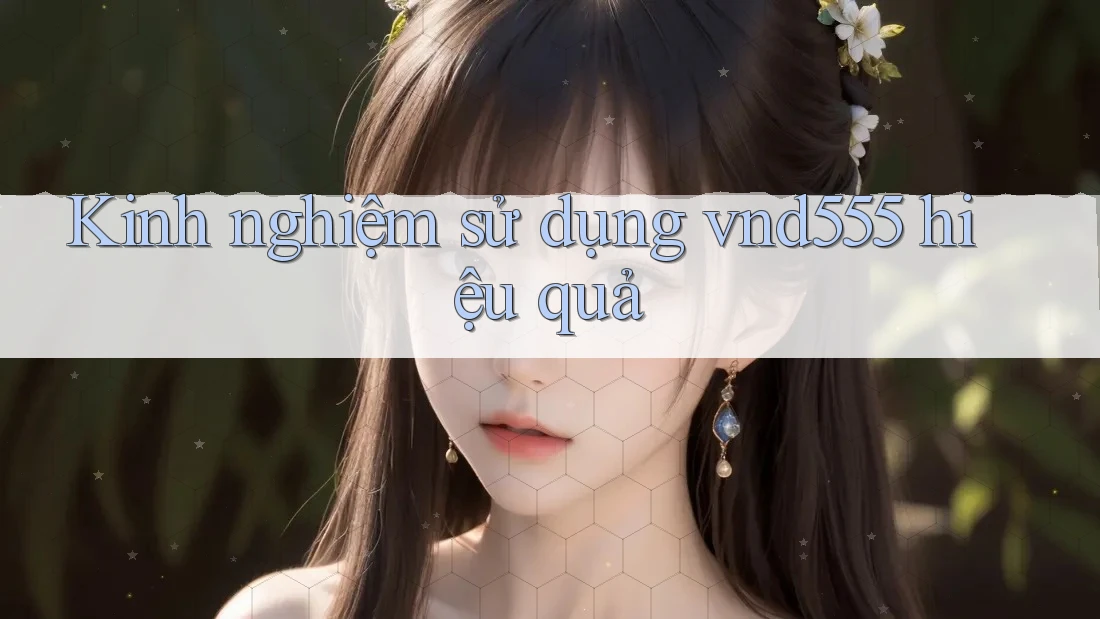 Kinh nghiệm sử dụng vnd555 hiệu quả Kinh nghiệm sử dụng vnd555 hiệu quả