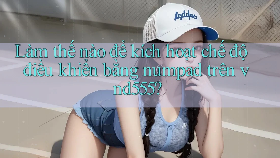 Làm thế nào để kích hoạt chế độ điều khiển bằng numpad trên vnd555? Làm thế nào để kích hoạt chế độ điều khiển bằng numpad trên vnd555?