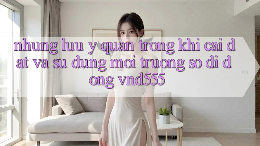Những lưu ý quan trọng khi cài đặt và sử dụng môi trường số di động vnd555
