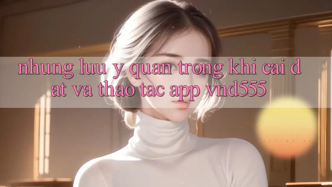 Những lưu ý quan trọng khi cài đặt và thao tác app vnd555 Những lưu ý quan trọng khi cài đặt và thao tác app vnd555