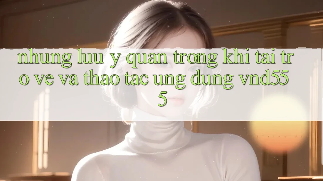 Những lưu ý quan trọng khi tải trở về và thao tác ứng dụng vnd555 Những lưu ý quan trọng khi tải trở về và thao tác ứng dụng vnd555