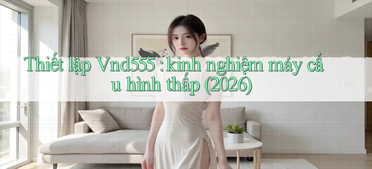 Thiết lập Vnd555 kinh nghiệm máy cấu hình thấp (2026)
