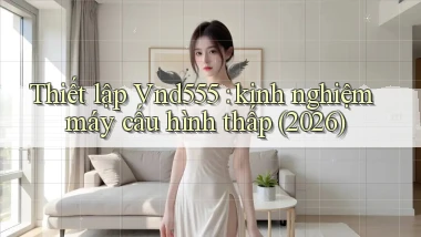 Thiết lập Vnd555 kinh nghiệm máy cấu hình thấp (2026)
