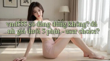 vnd555 có đáng dùng không đánh giá dưới 5 phút   user choice