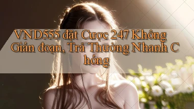 vnd555  đặt cược 24／7 không gián đoạn, trả thưởng nhanh chóng