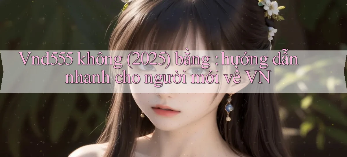 Vnd555 không (2025) bằng hướng dẫn nhanh cho người mới về VN